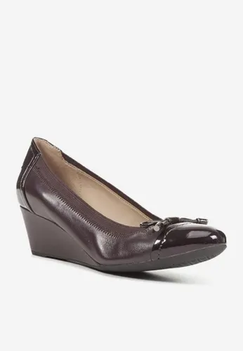 Giày Đế Xuồng Geox D FLORALIE A NAPPA+GBK PAT Màu Đỏ Tía Size 36
